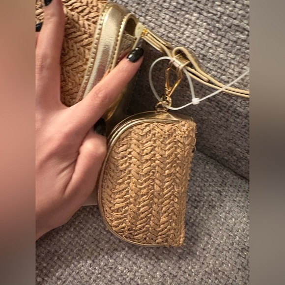 BNWT Steve Madden Gold Shoulder Bag + Coin Purse - Picture 8 of 16